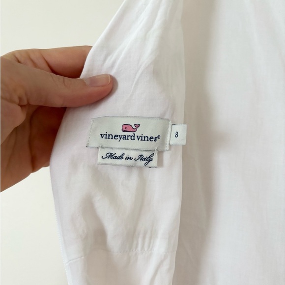 Vineyard Vines Palm Beach Lately Flamingo Pink Gold Wide Leg Tie Waist Jumpsuit - Picture 7 of 11